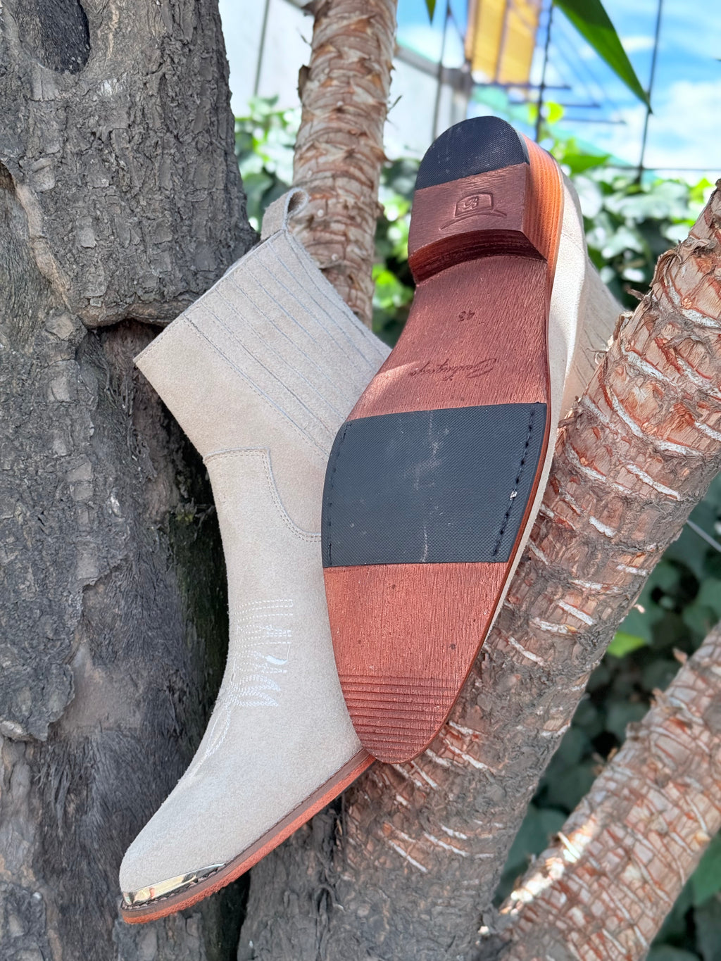 Botín Chelsie Gamuzado Beiges