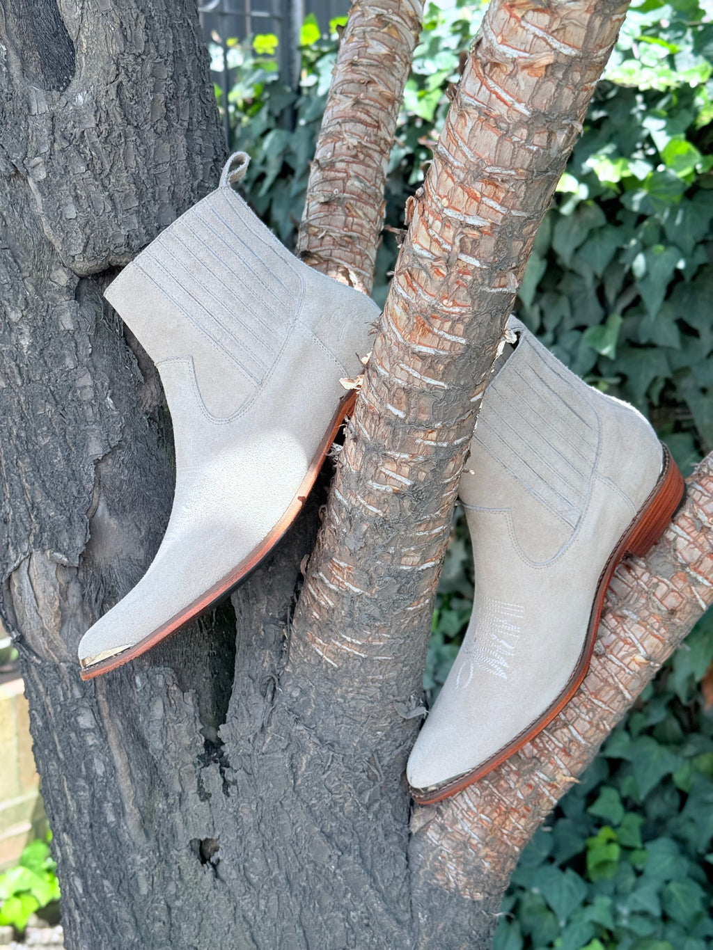 Botín Chelsie Gamuzado Beiges