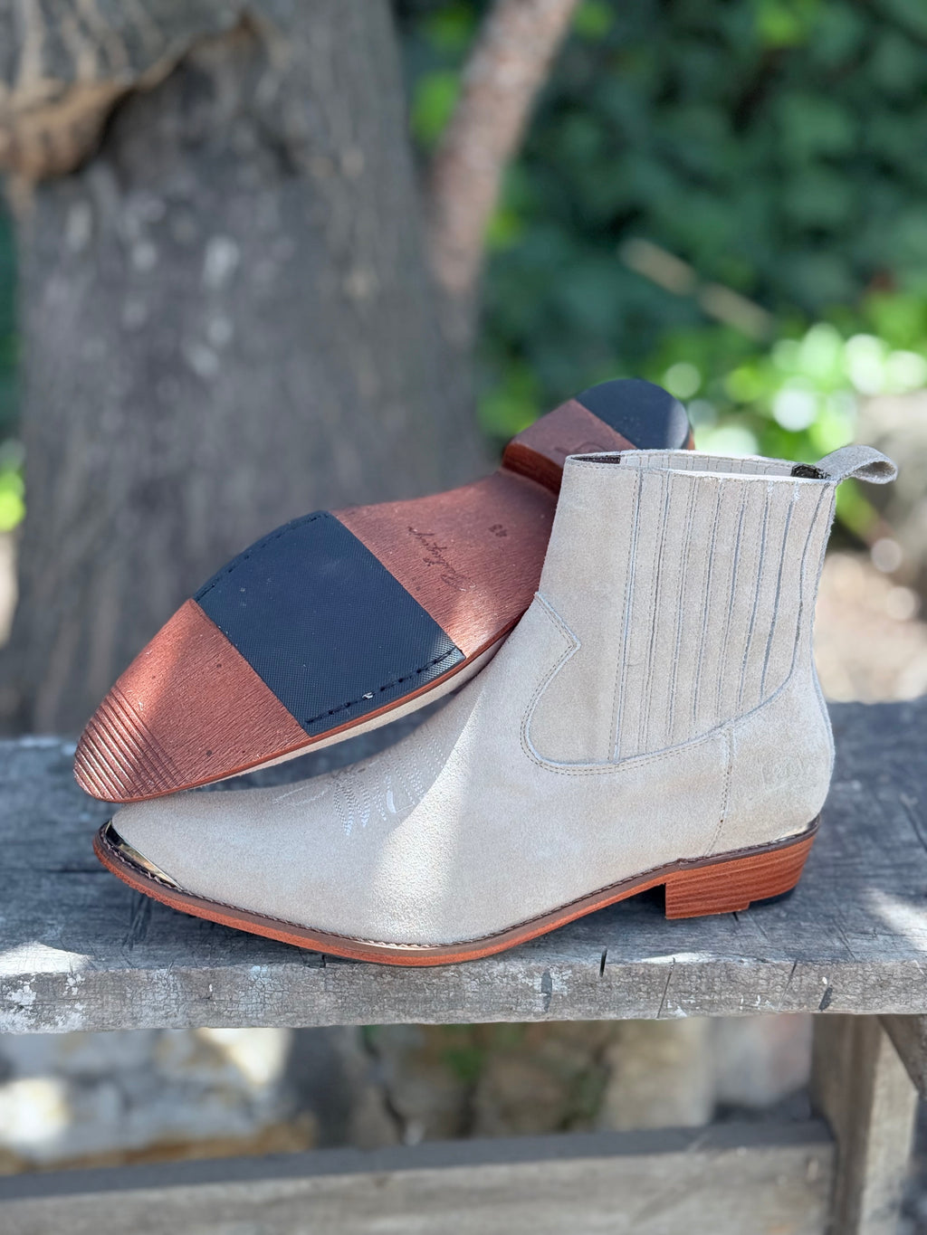 Botín Chelsie Gamuzado Beiges